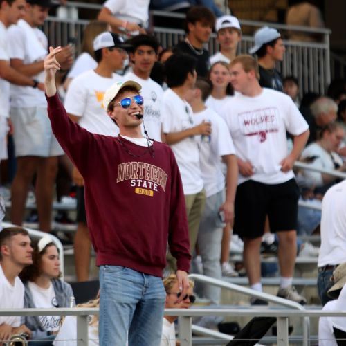 Jaron Gross at a sports game