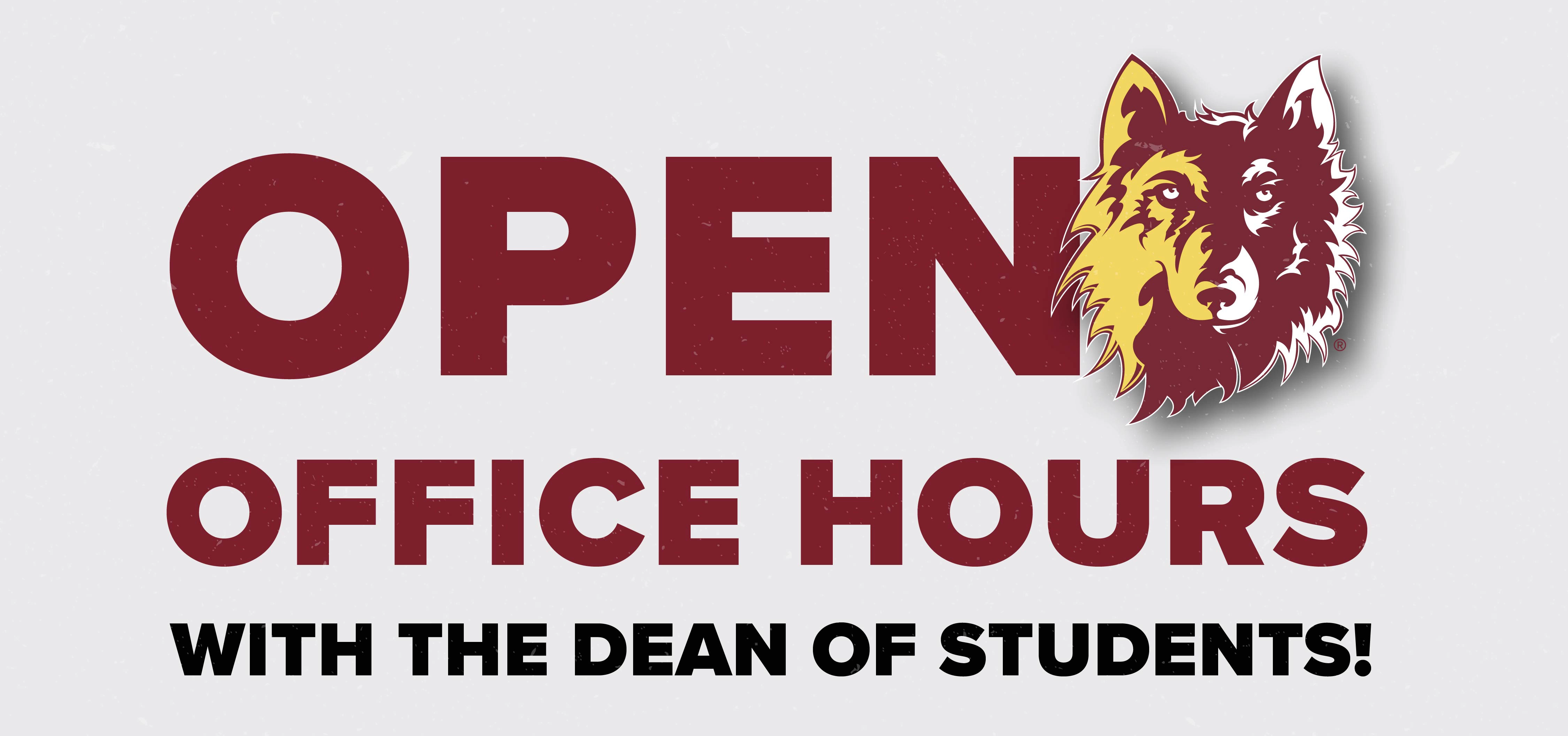 Open Office Hours with the Dean of Students