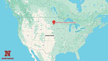 Map of USA showing NSU