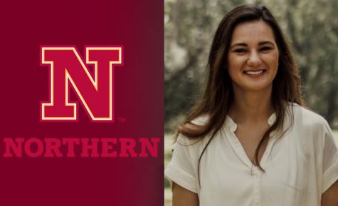 NSU logo next to student's picture