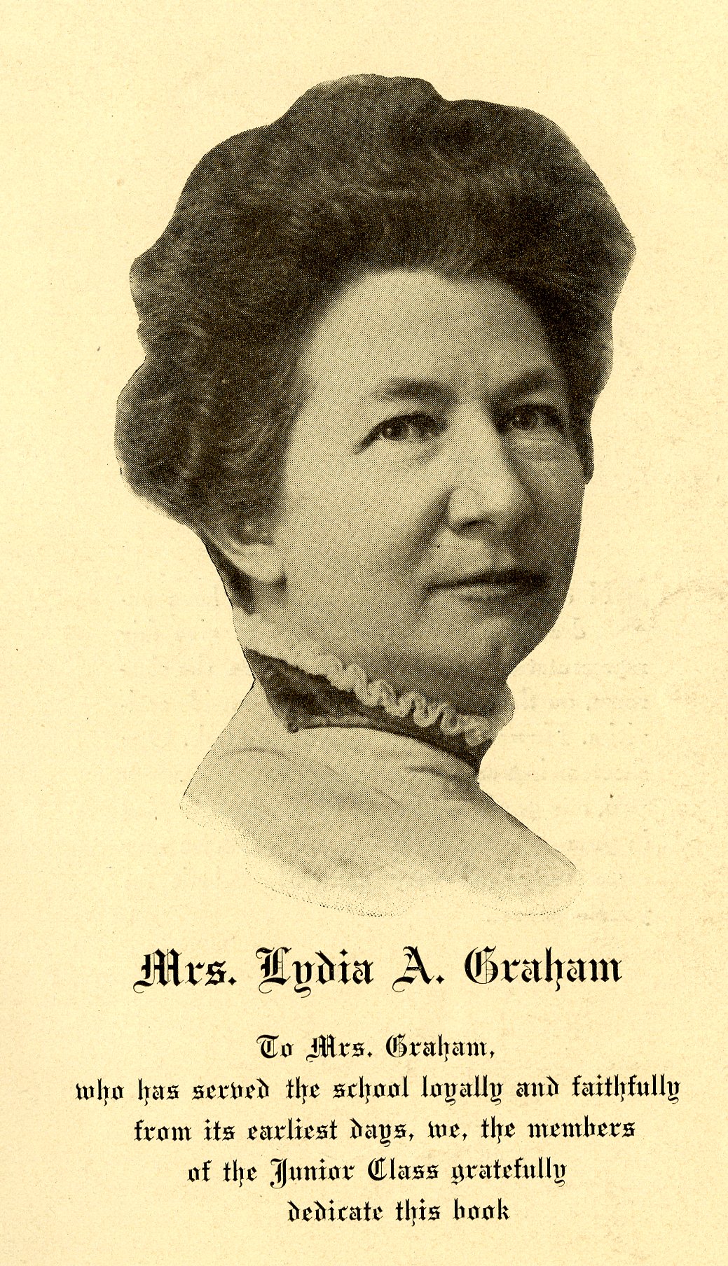 Historical portrait of Lydia Graham