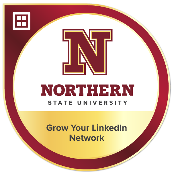 NSU badge grow your linkedin network