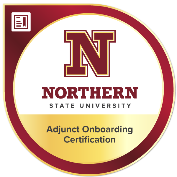 Adjunct Onboarding Certification (Faculty only) badge