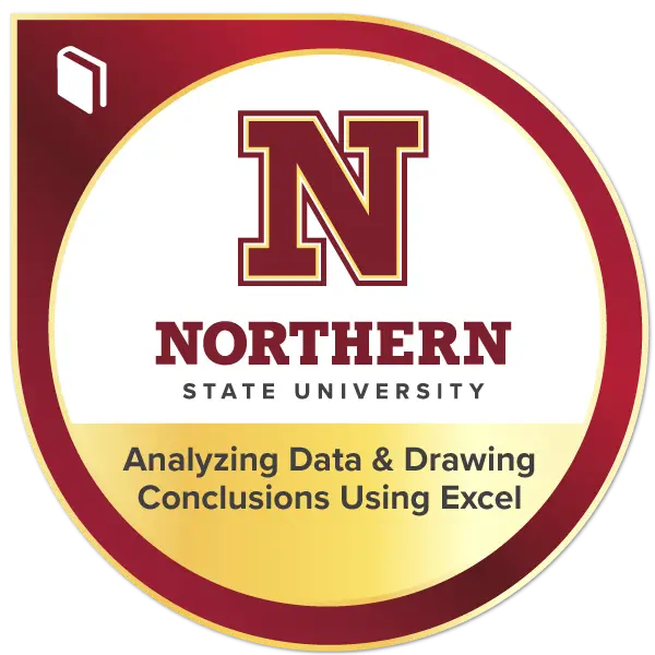 Analyzing Data and Drawing Conclusions Using Excel badge