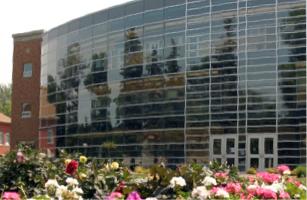 Glass front of the NSU Technology Center