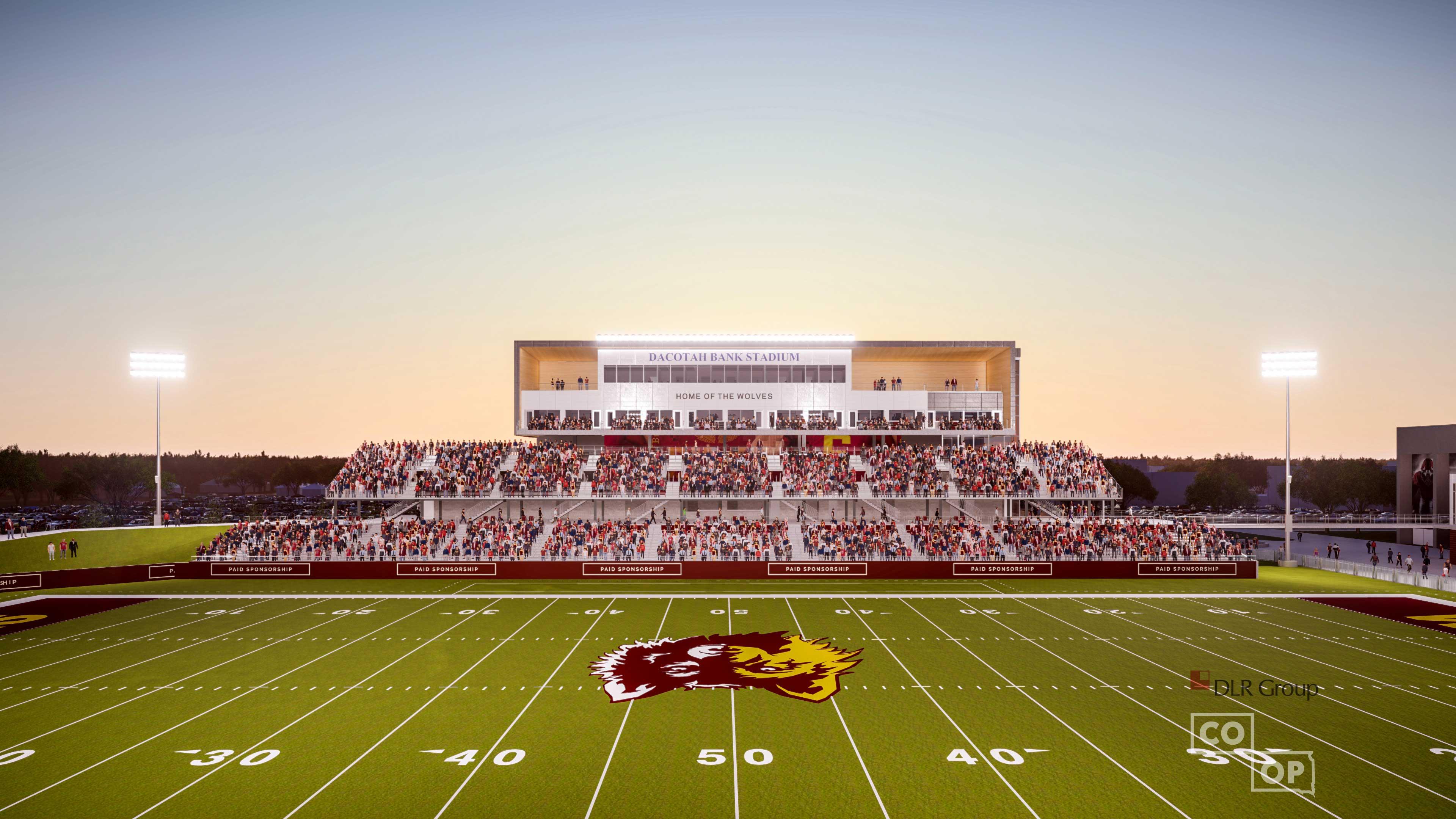 Dacotah Bank Stadium_50 yard line