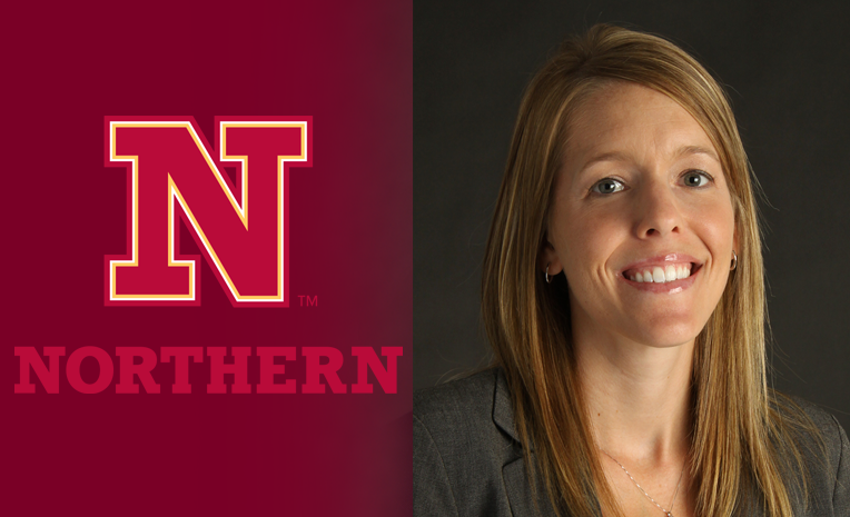 NSU logo next to smiling staff photo