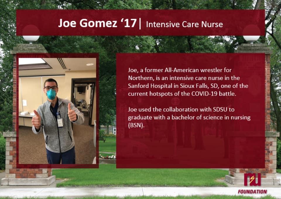 Photo postcard of Joe Gomez giving thumbs up