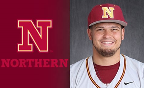 Portrait of Ramon Vega Jr. next to NSU logo