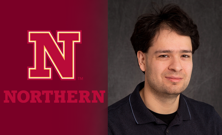 NSU logo next to smiling staff photo