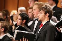 Students singing in choir