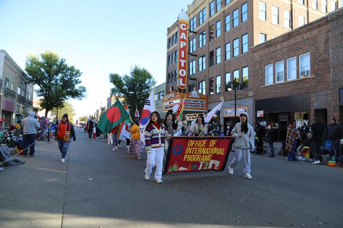 NSU Office of International Programs marches int he parade