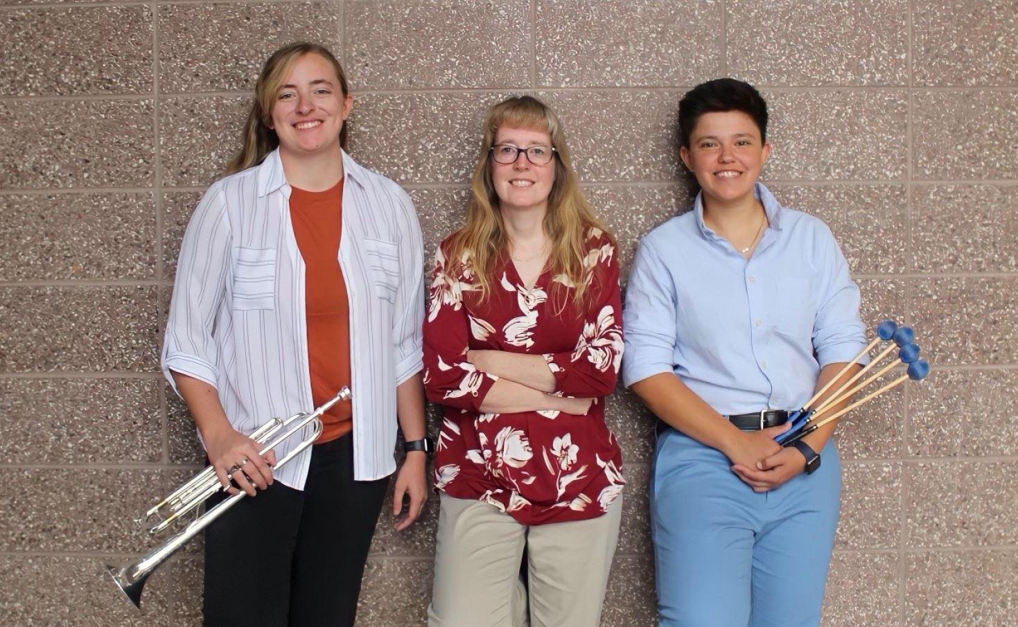 Pictured, left to right: Madison March, Katrina Weigel and Melissa Ulber.
