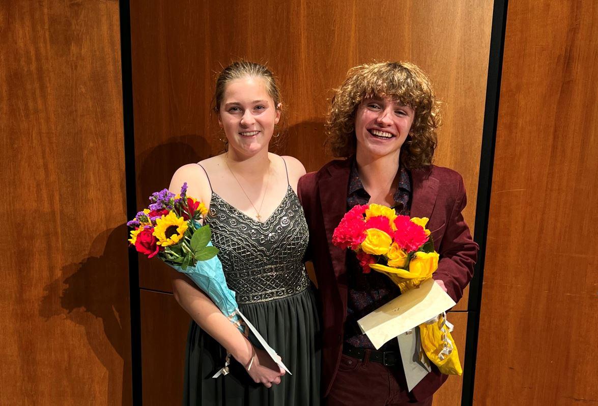 2022 Concerto-aria winners Megan Dockter and Eli Houdyshell