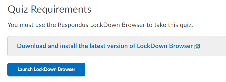 Installing LockDown Browser