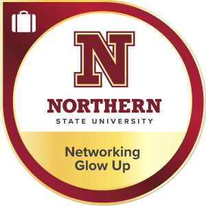 NSU badge networking glow-up
