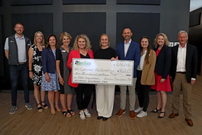 Samantha Wipf, winner of the Aberdeen Idea Pitch Competition