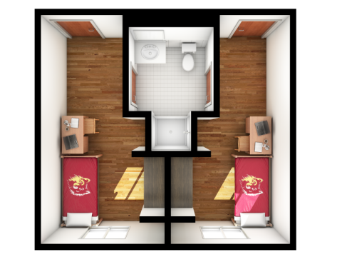 Two-person room - top