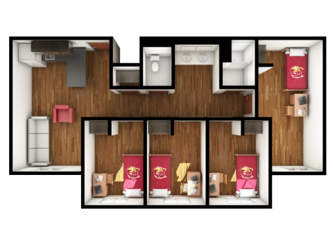 Four person four bedroom top