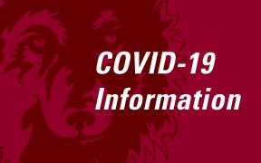 Image of NSU logo and COVID-19 information