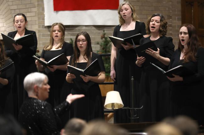 Members of NSU/Aberdeen Women's Choir singing