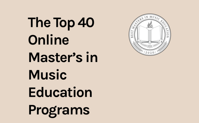 Intelligent.com's Top 40 Online Master's in Music Education Programs Title