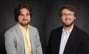 Portraits of NSU students Dylan Eckart and Jakob Walden