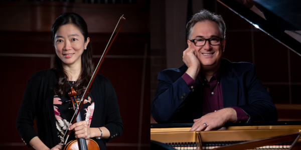 Yu-Mei Huang, left, and Fritz Gechter, right