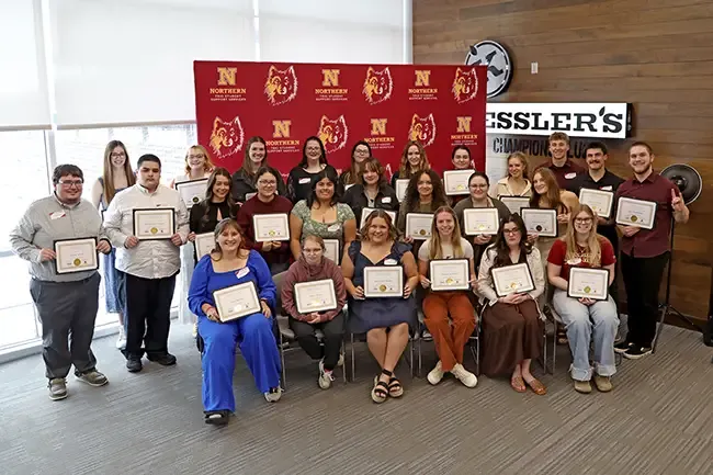TRIO Student Award Winners posing for a photo